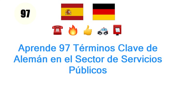 Aprende 97 Términos Clave de Alemán en el Sector de Servicios Públicos